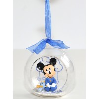Baby Mickey in a Christmas bauble, Disneyland Paris